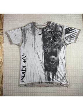 Y2K Affliction Skull T Shirt 2XL
